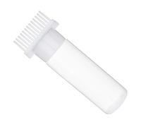 TISHITA Botella Aplicadora de Tinte para Cabello con Peine Dosificador Cepillo para Aceite Recargable Y Precisa Material PP Y PE Adecuada para Salón B, Blanco