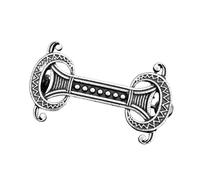 TISHITA Broche con Símbolo de Medieval Nórdico, Chal Ovalado, Pin para Suéter, 5