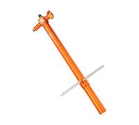 TISHITA Calibrador de Alineación de Cuadro de Bicicleta Medidor de Colgador Trasero Herramienta para Corregir Desviaciones Barra de Medición en Aleación Resis, Naranja
