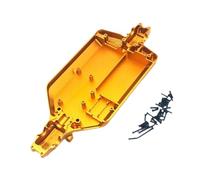 TISHITA Chasis de Automóvil RC Reforzado en Aleación de Aluminio Panel de Carrocería con Acabados CNC Guardia Inferior Y Set de Reemplazo Adecuado para, Oro