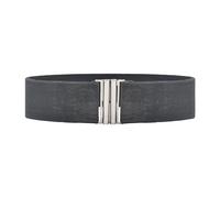 TISHITA Cinturón Ancho para Mujer con Hebillas Decorativas Y Banda Elástica Cinturón de Diseño Elegante para Prendas Femeninas Adecuado para Fiest, Gris oscuro, universal