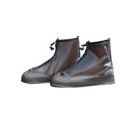 TISHITA Cubierta Impermeable para Zapatos Protector Antideslizante Funda Sobrecubierta Cierre Lateral y Suela de Tracción en Adecuada para Paseos Jardín Desplazamientos a la Oficina, Marrón, XXXL