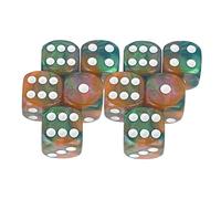 TISHITA Dados de Juego de 6 Caras Dados de 16 Mm para Juegos de Enseñanza de Matemáticas, Estilo a, 16 mm