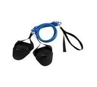 TISHITA Entrenador de Brazos para Natación Banda de Resistencia para Entrenamiento Equipo para Ejercicios de Natación Paleta de Mano con Cordón Fabricado en T, Azul