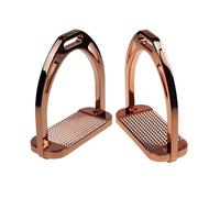 TISHITA Estribo Antideslizante de Aluminio Pulido Pedal Soporte de Pie Estable Placa de Agarre Construcción Ligera y Resistente Adecuado para Entrenamiento, Oro Rosa