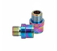 TISHITA Extensor de Pedal de Bicicleta de Acero Resistente para Mejorar Comodidad y la Distancia de Pedaleo Compatible con, Multicolor, 16mm - Par Izquierda Y Derecha