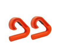 TISHITA Fitness Grip Handle Ganchos para Jalones Manijas de Levantamiento Asas de Accesorios de Gimnasio Construcción en Nylon con Agarre Seguro, Naranja, Modelo De Ángulo De 90°