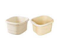 TISHITA Foot Bath Basin con Cuerpo Compacto Y Estructura Reforzada Incluye Asa Cómoda Y Limpieza Sencilla Adecuado para Relajación de Pies Lavado Organización, Sin tapa
