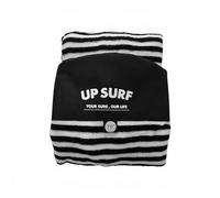 TISHITA Funda para Tabla de Surf Calcetín Protector Cubierta Elástica Poliéster Tejido con Bolsillo Interna y Cierre de Cordón Adecuada para Almacenamiento Surf Traslado, Negro+Blanco, 7.6