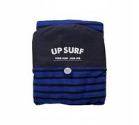 TISHITA Funda para Tabla de Surf Calcetín Protector Cubierta Elástica Poliéster Tejido con Bolsillo Interna y Cierre de Cordón Adecuada para Almacenamiento Surf Traslado, Negro+Azul, 7.0