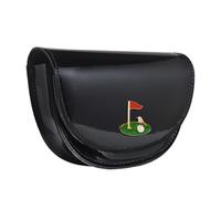 TISHITA Golf Rangefinder Case Estuche Compacto Impermeable de Piel Sintética para Guardar Telémetro Y Pelotas Funda de Cintura Fácil de Usar Accesorios Deport, Negro