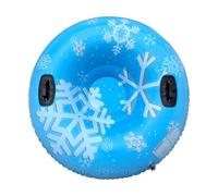 TISHITA Inflable Tubo de Nieve para Trineo con Doble Manija Reforzada Y Asiento Profundo PVC de Alta Resistencia Ligero Y Fácil de Guardar Adecuado para Niños, Azul