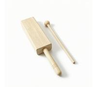 TISHITA Instrumento Mara Percusión con Bola Redonda Cuerpo Rectangular con Ranura Larga Fácil Sostener y Tocar Acuado para Terapia Musical Interactivas y sarrollo Coordinación Motora