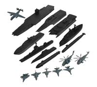 TISHITA Juego de 17 Piezas de Maquetas de Barcos Navales, Kits de Barcos de para Niños Y Adultos.