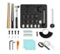 TISHITA Kit Completo Máquina Dobladora Anillos con Base Metálica y Accesorios para Medición Precisa Acuado para Talleres Joyería y Reparaciones