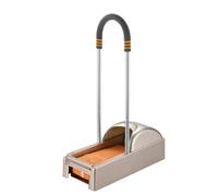 TISHITA Máquina de Cubiertas de Zapatos Dispensador Plegable de Película para Calzado con Base Rectangular y Compartimiento Interno Estructura de y Acero, Champán