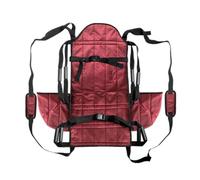 TISHITA Medical Transfer Pad Arnés de Traslado para Paciente Silla de Movilidad con Asiento Estructurado Correas Laterales y Hebilla Firme Oxford y Nylon, Array, Rojo, 均码