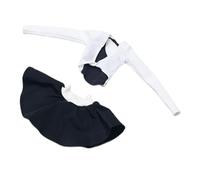 TISHITA Miniatura Figura Falda Conjunto Ropa Muñeca Accesorios Traje Deportivo Fácil Colocar Tela Resistente Adecuado para Cosplay Colección Y Fotografía CREA, Blanco