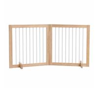 TISHITA Panel Mara Plegable para Mascotas con Verticales Espaciados Mampara Autoportante para Interiores con Bisagras y Pies Soporte Acuado para Puertas Pasillos y scanso l Hogar
