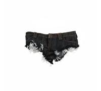TISHITA Pantalones Cortos para Muñeca Femenina con Toque Actual Bordes Deshilachados Visibles Diseño Adaptable Adecuados para Personalizar Atuendos Colección y Exhibición , Black