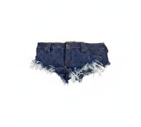 TISHITA Pantalones Cortos para Muñeca Femenina con Toque Actual Bordes Deshilachados Visibles Diseño Adaptable Adecuados para Personalizar Atuendos Colección y Exhibición , Dark Blue