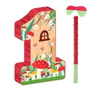 TISHITA Piñata número 1, Recuerdo de Fiesta con Poste, máscara de Ojos, decoración de Fiesta para Festivales Festivos