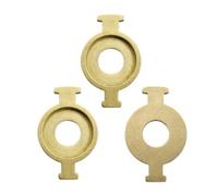 TISHITA Placa Circular Soporte Muelle para Trompeta Orificio Central y Pestañas Rectangulares para Sustitución Piezas en Instrumentos Viento, Estilo A