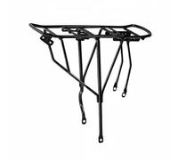 TISHITA Portabultos para Bicicleta Acero de Alta Resistencia Soporte Trasero para Equipaje Marco Grueso y Accesorios Incluidos, Modelo Engrosado con Agujero Grande + Tornillos + Pieza En U