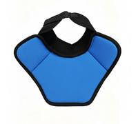 TISHITA Protector de Cuello de Hockey sobre Hielo con Placa PE Interior y Cobertura Ligera Material Oxford Transpirable E Impermeable Adecuado para , Negro Y Azul , S 32cm-38cm