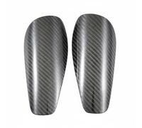 TISHITA Protector de Espinillas de Fútbol Protector Espinilleras Placas con Cáscara de Fibra de Carbono Auténtica y Acolchado EVA Que Absorbe Impactos