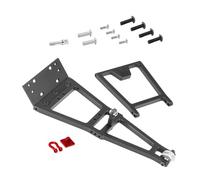 TISHITA RC Camión Grúa Remolque 1/10 Crawler Chasis Remolque Brazo Actualizado Brazo de Remolque RC Winch CNC Aleación Fácil Montaje Adecuado para Bricolaje E, Negro