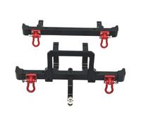 TISHITA RC Cars Guard Parachoques Delantero Trasero Paragolpes Soporte Montaje Aleación de Aluminio Ligera Ancho 14.1cm Compatible con 1 12, Negro