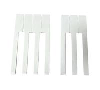 TISHITA Reemplazo Pack Completo con Frente Teclas Y Accesorios para Piano Material PVC Fácil Instalación Adecuado para Profesores Estudios Musicales Au, Blanco