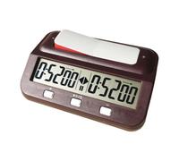 TISHITA Reloj de Ajedrez Electrónico Digital Portátil con Cronómetro para Partidas Competitivas Funciones Inteligentes en Material PP Adecuado para Tablero en, Rojo