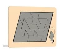 TISHITA Rompecabezas Infantil Rompecabezas Educativo Juego de Figuras Puzzle Geométrico Madera con Bordes Redondeados Mejora Pensamiento y Atención Adecuado, Quadrilateral
