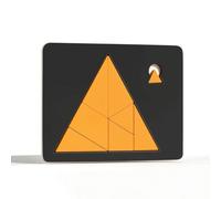 TISHITA Rompecabezas Infantil Rompecabezas Educativo Juego de Figuras Puzzle Geométrico Madera con Bordes Redondeados Mejora Pensamiento y Atención Adecuado, Triangle