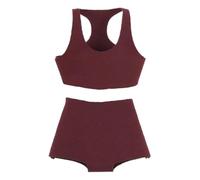 TISHITA Ropa para Muñecas de Acción Conjunto de Prendas Femeninas Deportivas Accesorios de Moda Chaleco Y Short Material Cómodo Adecuada para Obsequios Y Cole, Rojo Oscuro