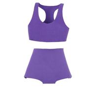 TISHITA Ropa para Muñecas de Acción Conjunto de Prendas Femeninas Deportivas Accesorios de Moda Chaleco Y Short Material Cómodo Adecuada para Obsequios Y Cole, Púrpura Ligera