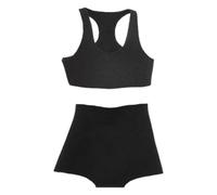 TISHITA Ropa para Muñecas de Acción Conjunto de Prendas Femeninas Deportivas Accesorios de Moda Chaleco Y Short Material Cómodo Adecuada para Obsequios Y Cole, Negro
