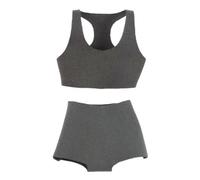 TISHITA Ropa para Muñecas de Acción Conjunto de Prendas Femeninas Deportivas Accesorios de Moda Chaleco Y Short Material Cómodo Adecuada para Obsequios Y Cole, Gris