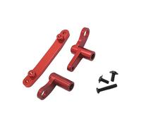 TISHITA Servo Salvaguarda de Dirección de Metal con Tratamiento Anodizado para Automóvil RC 1/16 Kit Completo Piezas Precisas Adecuado para Actualiz, Rojo