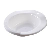 TISHITA Sitz Bath Basin de Plástico Contorneado con Diseño Ergonómico y Ventilación Asiento Cómodo Adecuado para Mujeres Mayores Cuidado Personal y Higiene Diaria, White