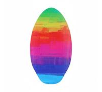 TISHITA Skimboard para Niños Tabla para Entrenar Balance en Playa Superficie Robusta Peso Ligero Adecuada para Ejercicios en Arena y Diversión Infantil en el Borde del Mar, 35 Inch, Colorful Sunset
