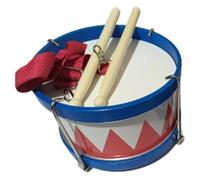 TISHITA Tambor Snare Instrumento Musical Infantil Percusión Educativo Juguete con Palos Material Madera Y Metal Adecuado para Aprendizaje Jardín de Infancia R, Rojo