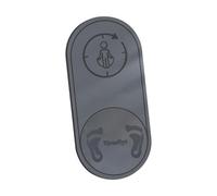 TISHITA Tapete para Saltar La Cuerda Amortiguador de Impactos con Diseño Ergonómico Antideslizante Y Fácil Limpieza Material TPE Adecuado para Y Ejerci, Gris
