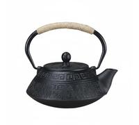 TISHITA Tetera de Hierro Fundido Tetera Japonesa Hervidor Caldera con Diseño Clásico y Conservación del Prolongada Apta para Té Diario Encuentros Tranquilos Casa de Té Regalo, Array, Negro