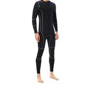 TISHITA Traje de Neopreno para Mujer Traje de Buceo Traje de Natación Mono de Surf Traje Deportivo con Secado Rápido y Evacuación de Humedad Neopreno 3mm, M, Hombre+Negro