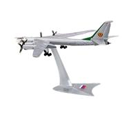 TISHITA Tupolev TU-95 Modelo de Avión Bombardero Miniatura Estrategia Aleación Simulación Acabado Detallado con Soporte Adecuado para Decoración Sala de Estar, Rusia