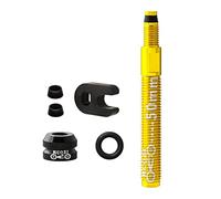 TISHITA Válvula Presta Desmontable Aluminio Liga Junta Caucho Núcleo Extraíble Accesorio Neumático Tubeless para Bicicleta Adecuada para Ciclismo de Montaña C, 50mm Oro