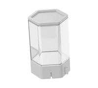 TISHITA Vitrina Transparente Caja Organizadora Estante Cubo Protector Antipolvo Ensamble Fácil Diseñada para Coleccionistas Decorar Mayor Visibilidad, Negro, Alto Estilo